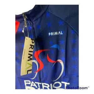 Primal Unisex Sport Cut Raglan Cycling Jersey XS ‘Patriot Ride.’2016. New w/tags